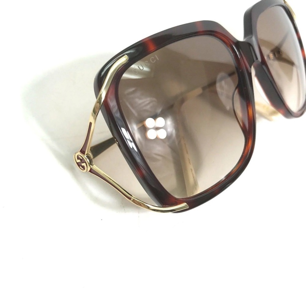 GUCCI GG0647S Havana Gold Brown Sunglasses